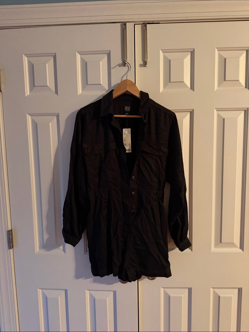 BDG Black Long Sleeve Romper BNWT